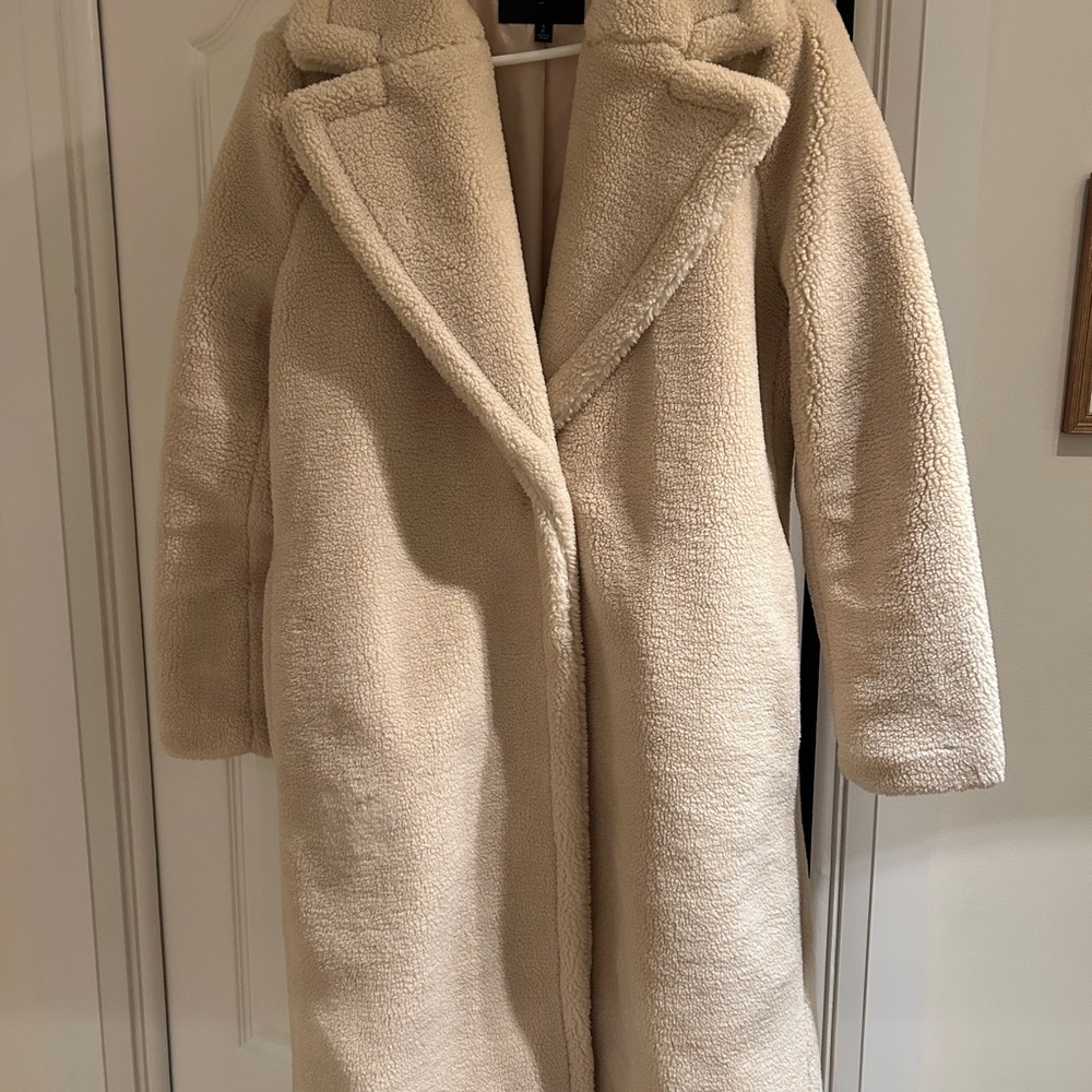 Banana Republic Cream Teddy Jacket
